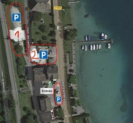 Rare 2 Bedroom With Private Beach On Lake Annecy Doussard Ngoại thất bức ảnh